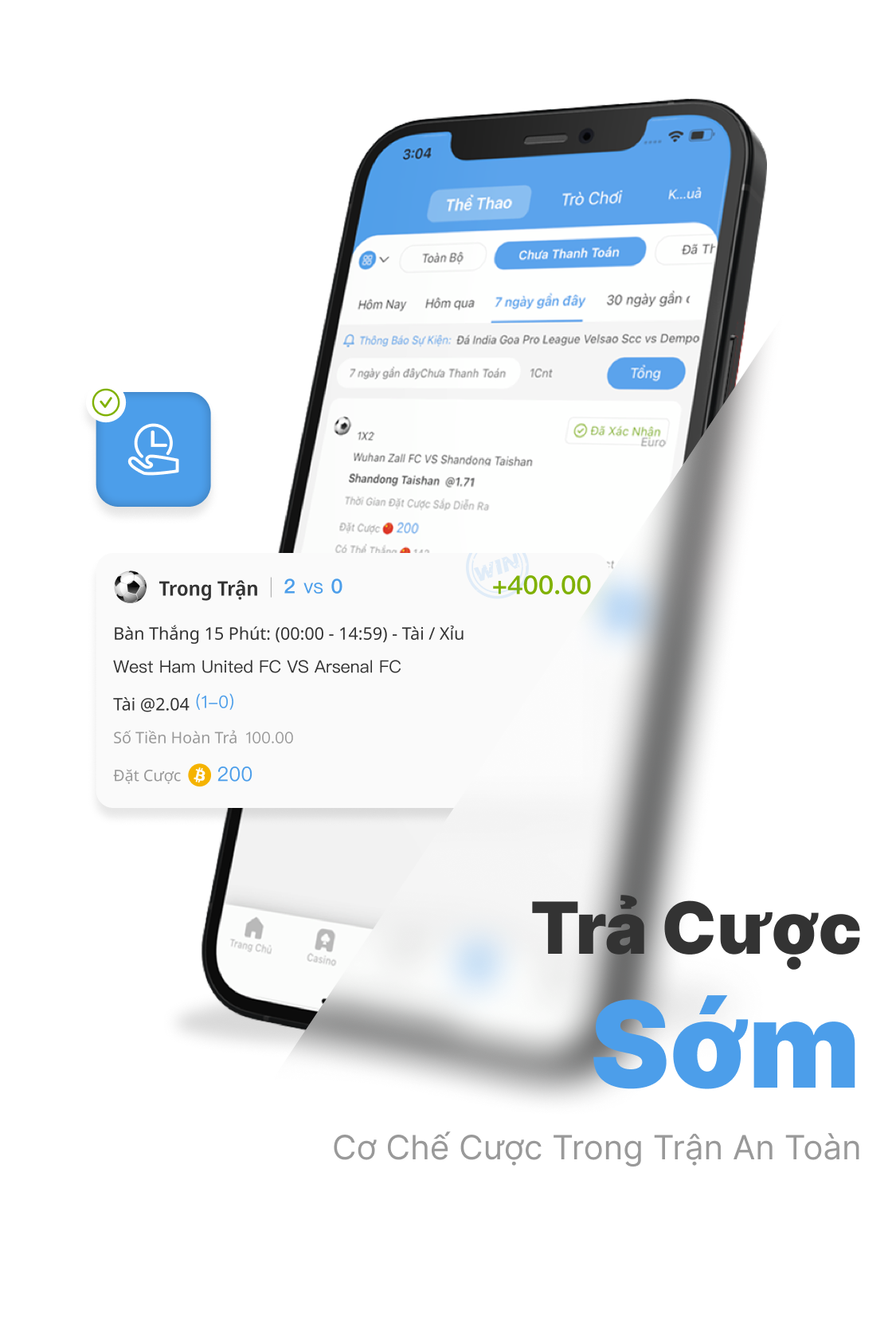 trả cược sớm